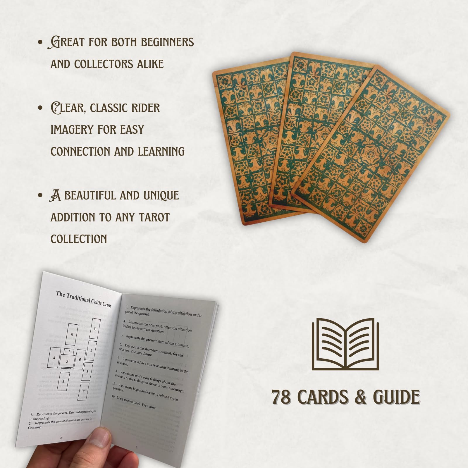Vieux Monde Express Antique Edition Tarot Deck & Guide | Classic